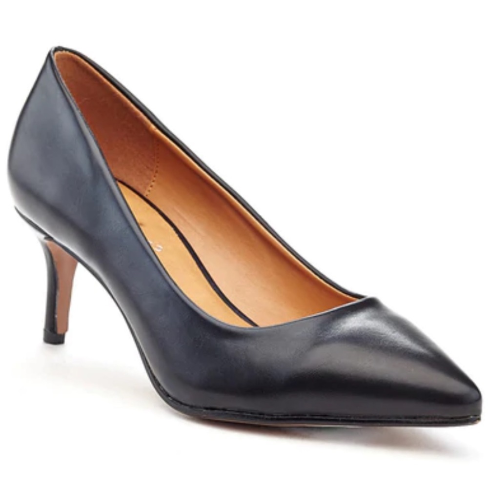 Extreme Comfort xNordstrom Falyn Black Pointy Toe Heels Sz9 Cushion Insoles NWOB